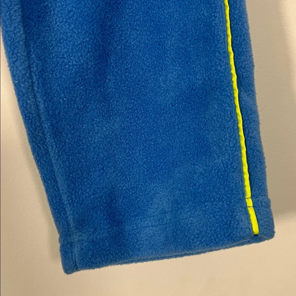 NWT Gap Kids Blue Neon Green‎ Fleece Warm Cozy Sweatpants Bottoms Boys Size 5T